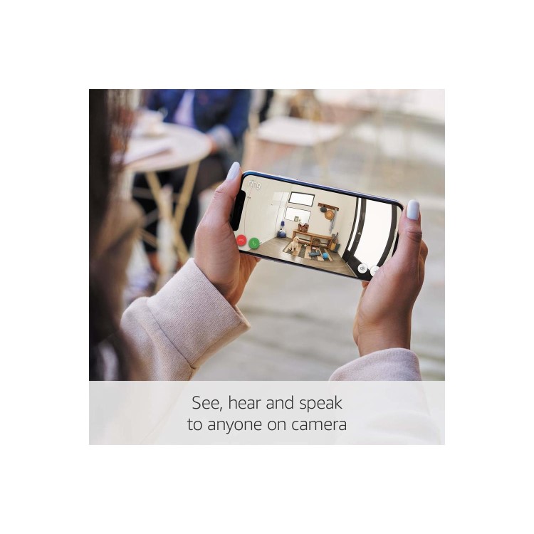 Ring 1080p HD Indoor Wired Camera Full - White
