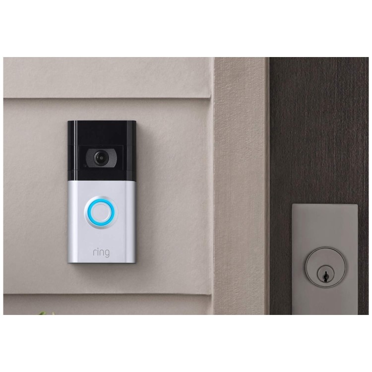 Ring Video Doorbell 4 - 1080p HD - Satin Nickel