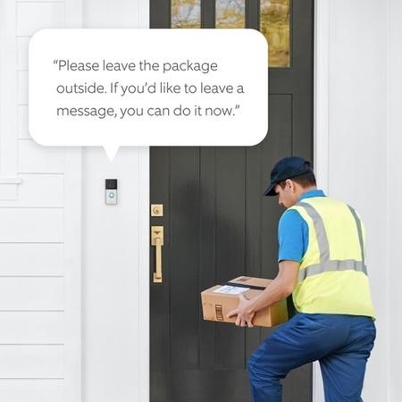 Ring Video Doorbell 4 - 1080p HD - Satin Nickel