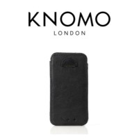 Knomo Designer iPhone 4S Sleeve Leather with pull-up Black - 90-941-BLK  