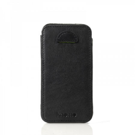 Knomo Designer iPhone 4S Sleeve Leather with pull-up Black - 90-941-BLK  