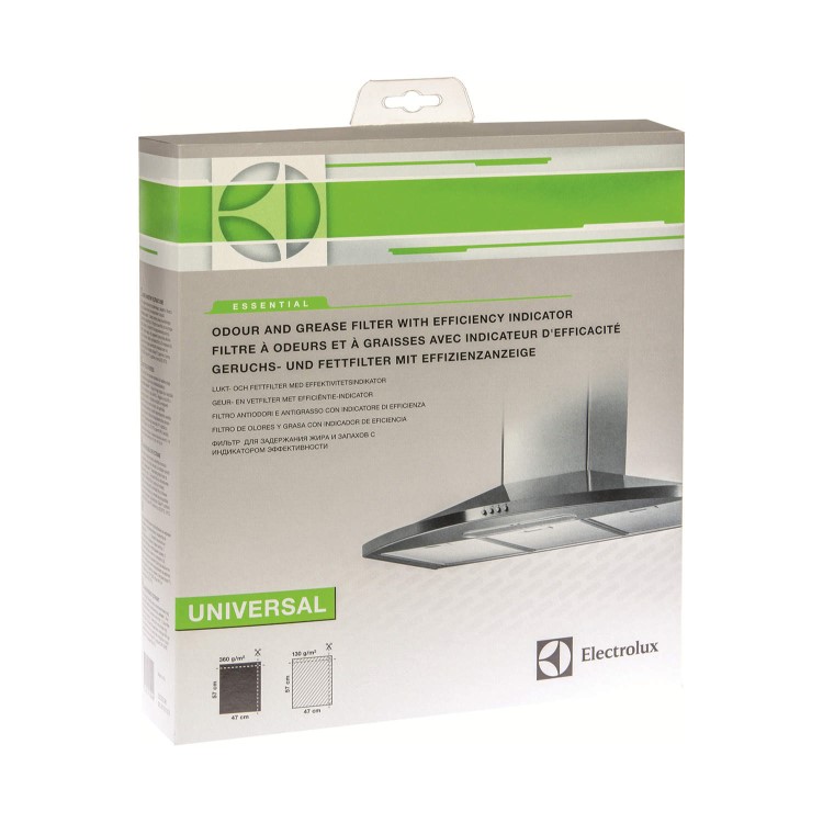 Grease and Odour Filter - Active Charcoal With Indicator 360 g  130 g