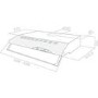 Elica 90CST-BLK Concorde 90cm Conventional Cooker Hood With High Power Motor Black