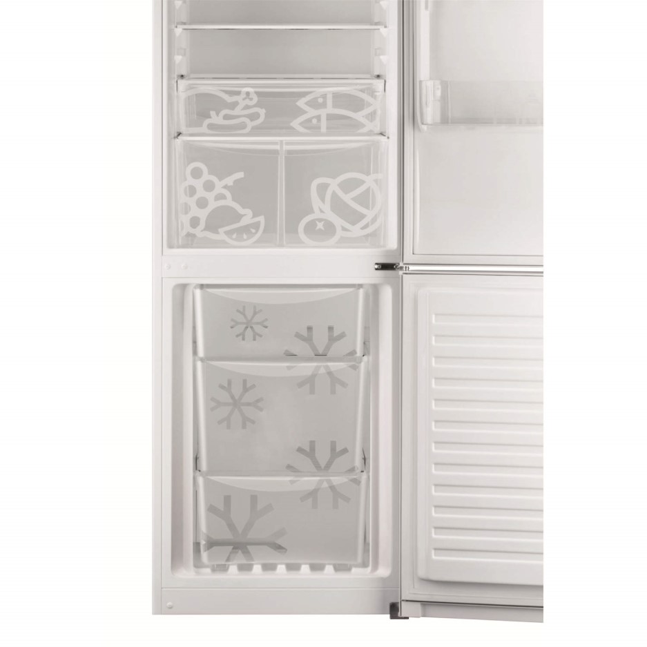 Zanussi ZRB34315XA Frost Free Freestanding Fridge Freezer With SuperFresh Drawer Grey With