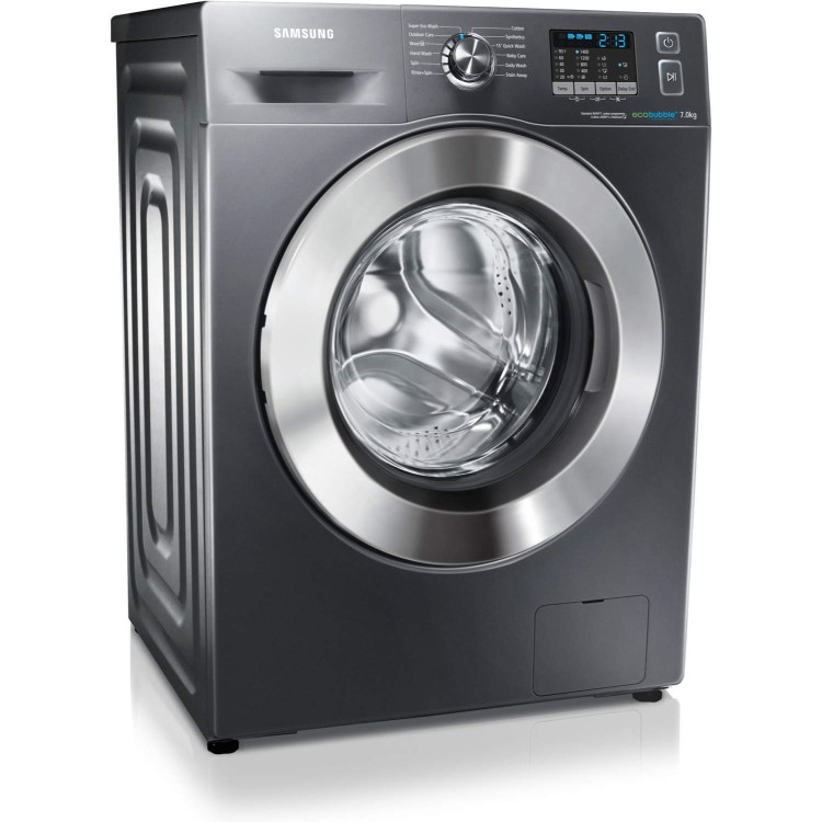 GRADE A1 - Samsung WF70F5E2W4X EcoBubble 7kg 1400rpm Freestanding Washing Machine Graphite Grey