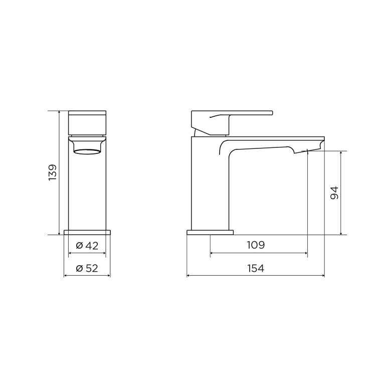 Nickel Mono Basin Mixer Tap with Slotted Waste - Albury