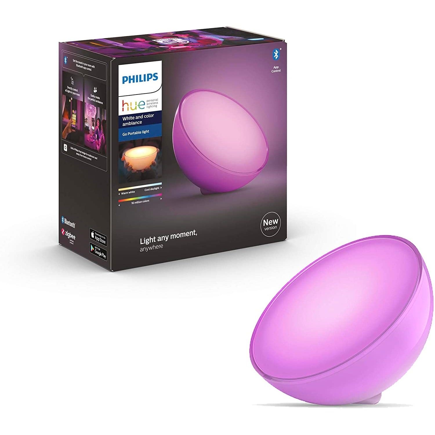 Philips Hue Go 2.0 White & Colour Ambiance Smart Portable Light