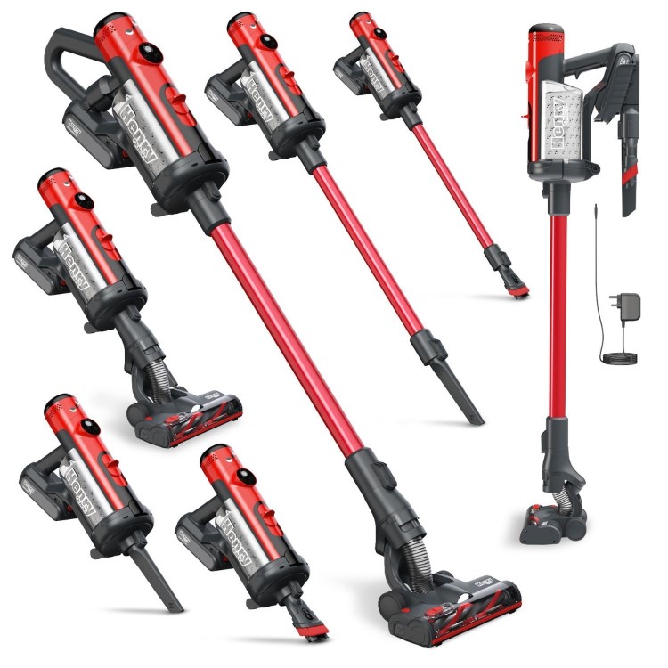 Numatic Henry Quick 916177 Cordless Stick Vacuum Cleaner - Red
