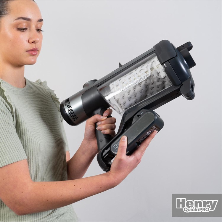 Numatic Henry Quick Pro 919149 Cordless Stick Vacuum Cleaner - Grey