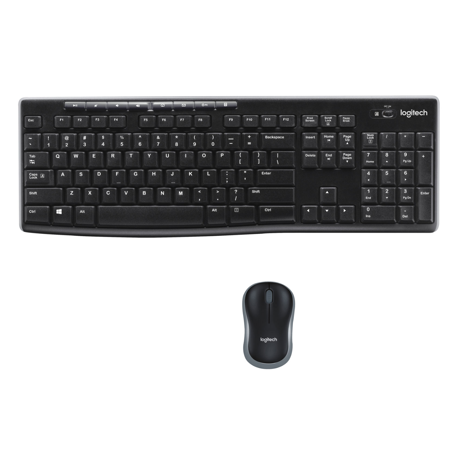 Logitech MK270 Wireless Keyboard and Mouse Combo Black 920-004523 – image 2