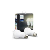GRADE A1 - Philips Hue White B22 Fitting - 2 Pack - works with Alexa & Google Assistant