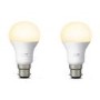 GRADE A1 - Philips Hue White B22 Fitting - 2 Pack - works with Alexa & Google Assistant