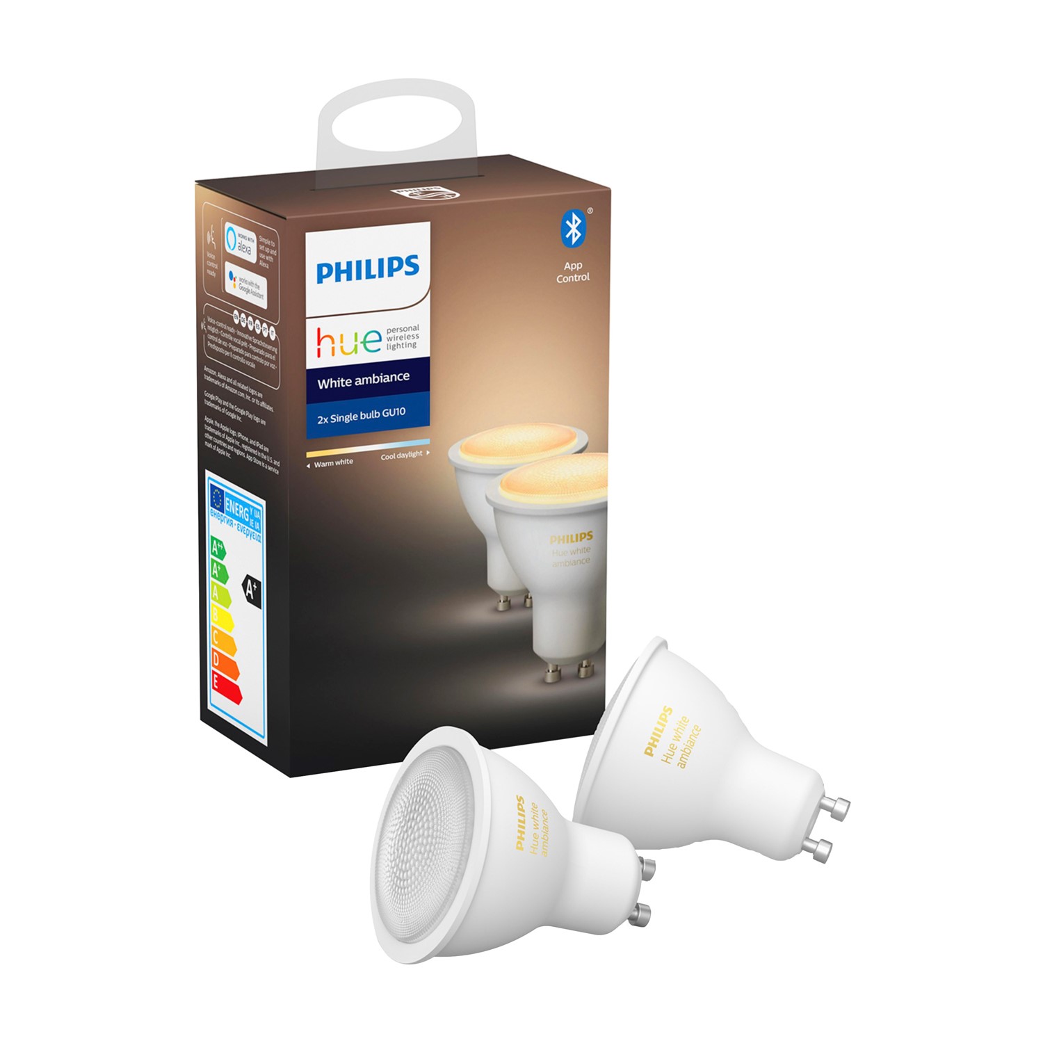 Philips Hue White Ambiance GU10 Twin Pack