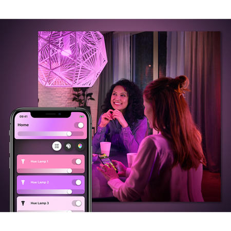 Philips Hue White and Colour Ambiance E27 Twin Pack