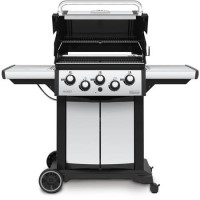 Broil King Signet 390 - 3 Burner Gas BBQ Grill with Side Burner and Rotisserie - Stainless Steel Broil King Signet 390 - 3 Burner Gas BBQ Grill with Side Burner and Rotisserie - Stainless Steel