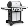 Broil King Signet 390 - 3 Burner Gas BBQ Grill with Side Burner and Rotisserie - Stainless Steel