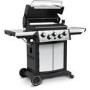 Broil King Signet 390 - 3 Burner Gas BBQ Grill with Side Burner and Rotisserie - Stainless Steel