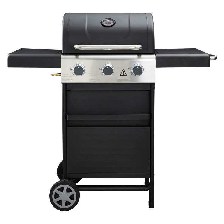 Dangrill 3 Burner Gas BBQ in Black