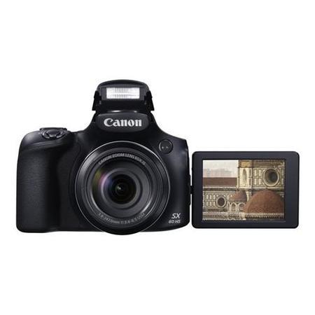 Canon PowerShot SX60 HS Camera Black 16.1MP 65xZoom 3.0LCD FHD 21mm Wide WiFi