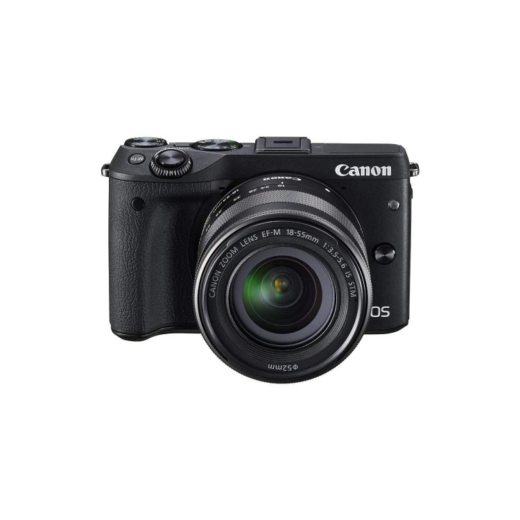 Canon EOS M3 Camera Kit EF-M 18-55mm Lens  Cover  Strap  EH27-CJ Jacket 16GB SD