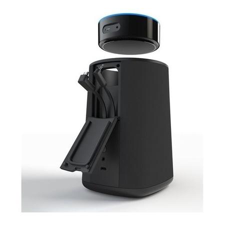 Ninety7 VAUX Portable Speaker - works with Amazon Echo Dot - Black