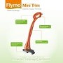 Flymo EasiMow 300R 30cm Rotary Corded Electric Lawnmower & Mini Grass Strimmer Twin Pack