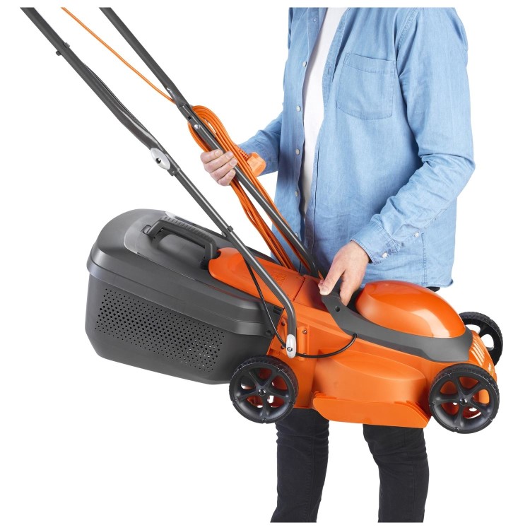 Flymo EasiMow 300R 30cm Rotary Corded Electric Lawnmower & Mini Grass Strimmer Twin Pack