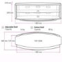 BDI Valera 9729 TV Stand - up to 65 Inch