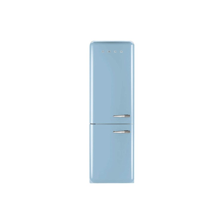 Smeg FAB32LNA Fifties Style Frost Free Left Hand Hinge Freestanding Fridge Freezer Pastel Blue