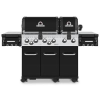 Broil King Regal S 690 IR - 6 Burner Gas BBQ Grill with Side Burner - Black