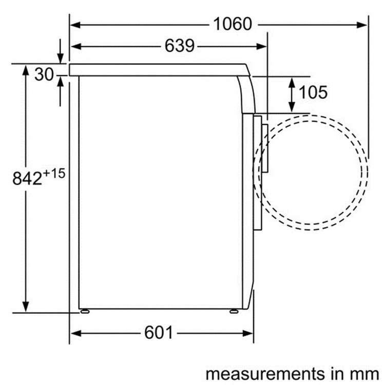 GRADE A2 - Bosch WTE84106GB Classixx 7kg Freestanding Condenser Tumble Dryer - White