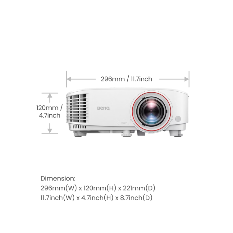 BenQ TH671ST Full HD Short Throw Portable DLP Projector