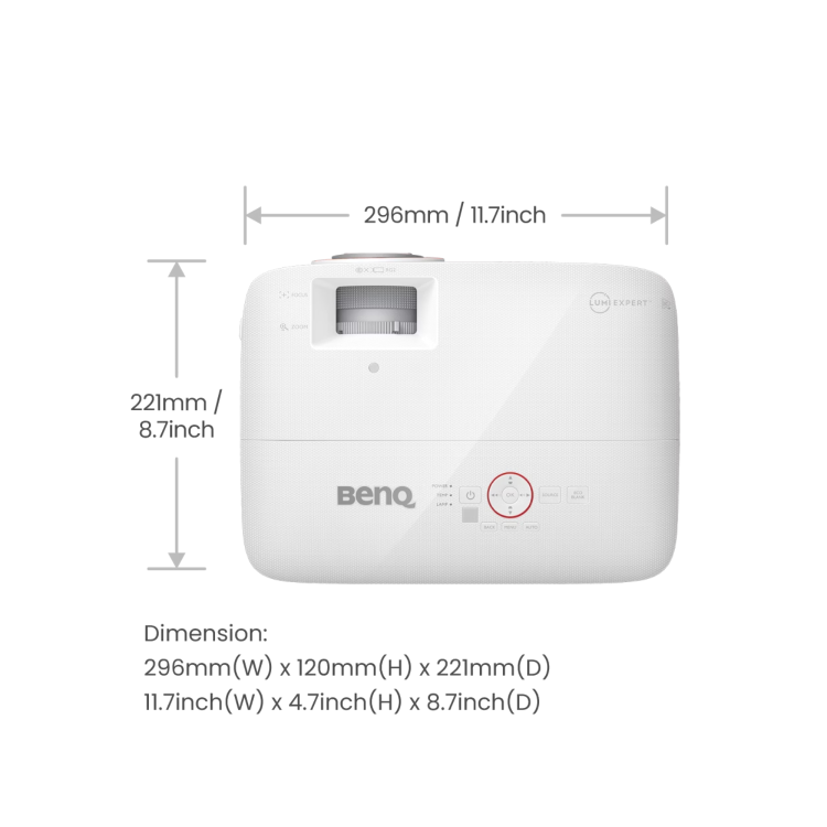 BenQ TH671ST Full HD Short Throw Portable DLP Projector