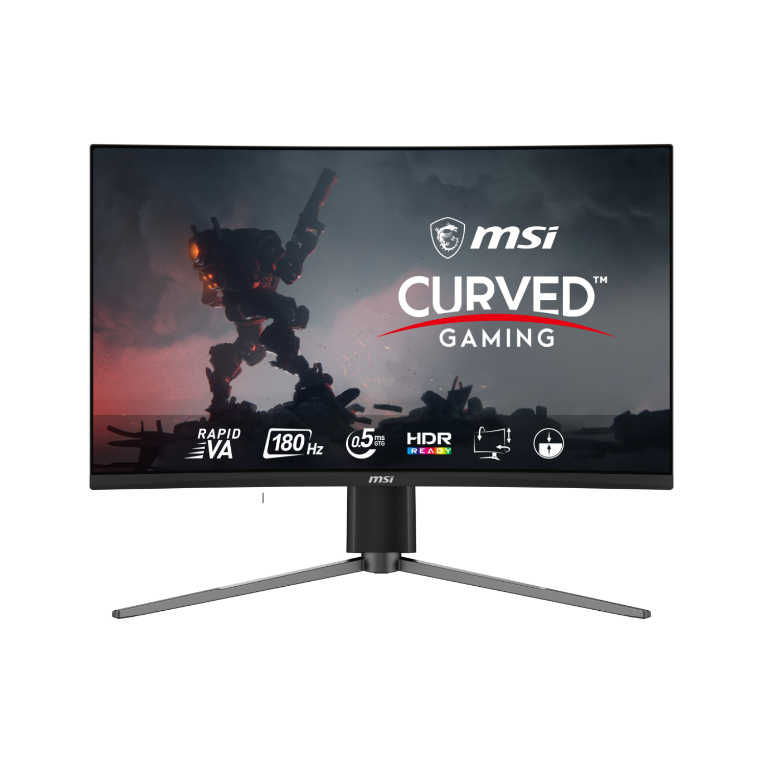Msi Mag 27Cq6F 27-Inch, Wqhd, 180Hz, Adaptive-Sync Curved Gaming Monitor - Image 9