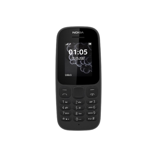 Nokia 105 Black 1.8" 4MB 2G Unlocked & SIM Free