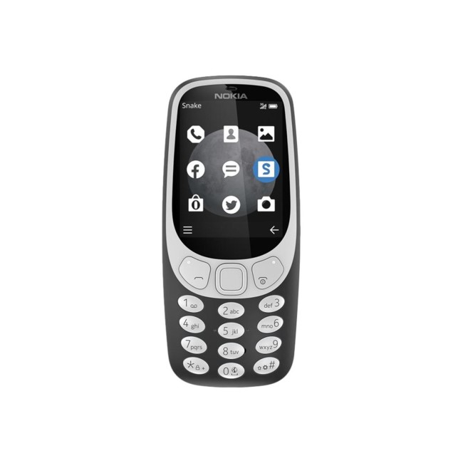 Nokia 3310 3G Charcoal 2.4" Unlocked & SIM Free