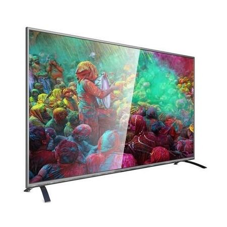 GRADE A1 -electriQ 55 Inch 4K Ultra HD LED TV with Freeview HD