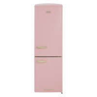 Refurbished Florence 60/40 Freestanding Retro Fridge Freezer - Tea Rose