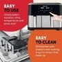 GRADE A1 - Instant Pot Dual Vortex Air Fryer PFAS Free Large 11L Twin 7L and 4L Baskets 8-in-1 Dehydrate Grill Bake Roast Reheat Non-Stick Easy Clean Dishwasher Safe Stainless Steel