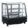 GRADE A1 - Hamoki iMT-100L Countertop Display Fridge - 100 Ltr, Curved Front, Black