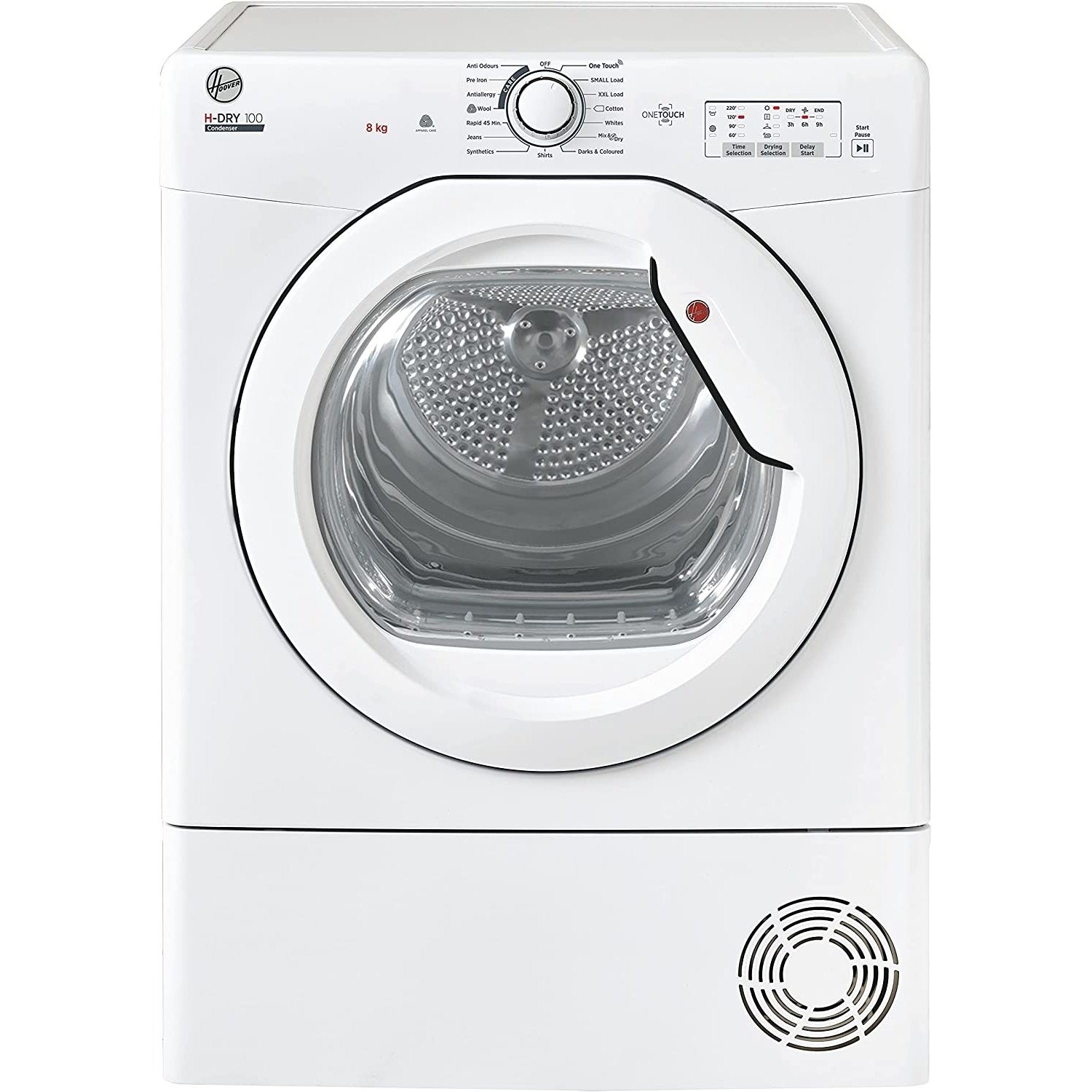 Refurbished Hoover HLEC8LG-80 Freestanding Condenser 8KG Tumble Dryer White