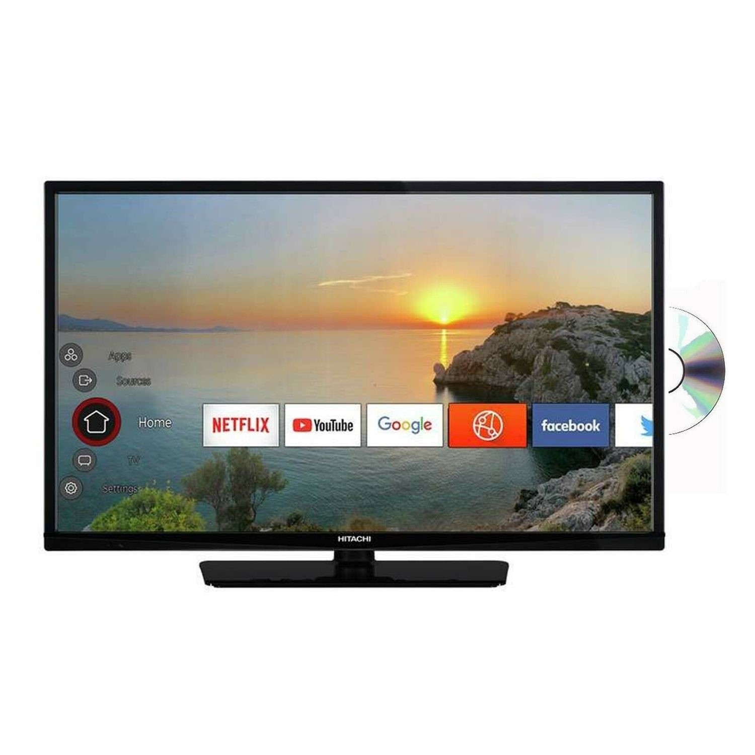 Refurbished Hitachi 32 720p HD Ready LED Freeview Play Smart TV