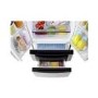 Refurbished Hoover HMN7182BK Freestanding 304 Litre American Frost Free Fridge Freezer 