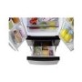 Refurbished Hoover HMN7182BK Freestanding 304 Litre American Frost Free Fridge Freezer 