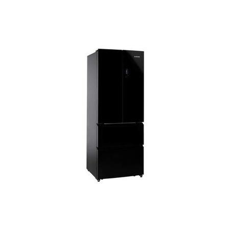 Refurbished Hoover HMN7182BK Freestanding 304 Litre American Frost Free Fridge Freezer 