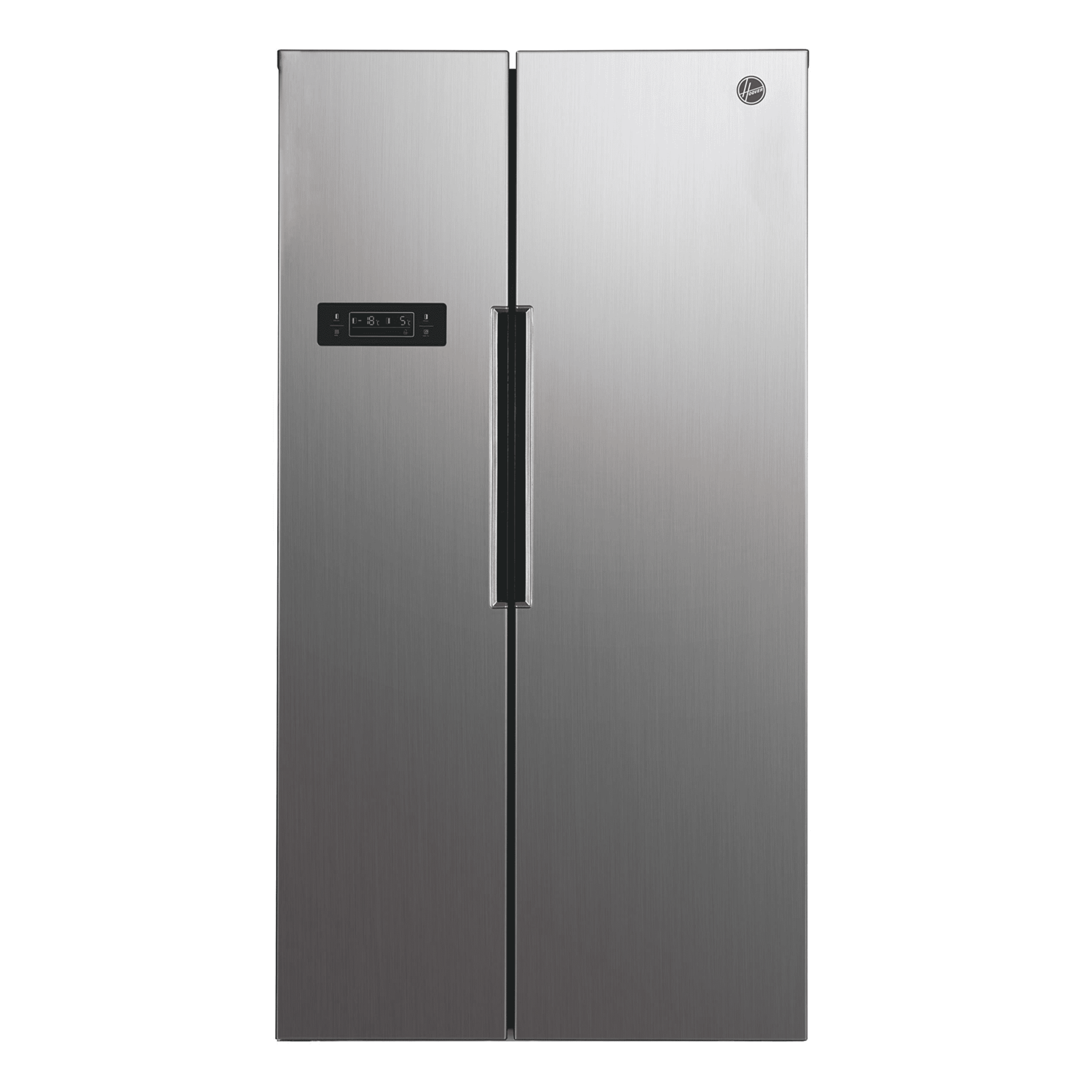 Refurbished Hoover HHSBSO6174XK Freestanding 521 Litre 50/50 Frost Free American Fridge Freezer Stai