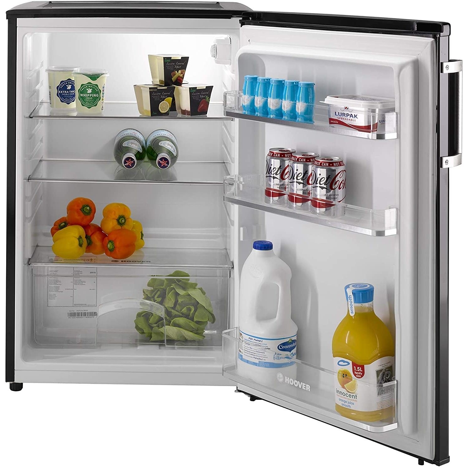 Refurbished Hoover HVTL542BHKN Undercounter 127 Litre Fridge 34004360