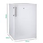 Hoover HVTL542WHK Freestanding Undercounter Larder Fridge - White