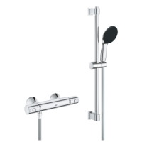 ONLY OPENED - GROHE QuickFix Chrome Precision Start Thermostatic Shower Mixer 