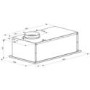 Refurbished Hoover H-HOOD 100 HBG520S Canopy Cooker Hood Silver